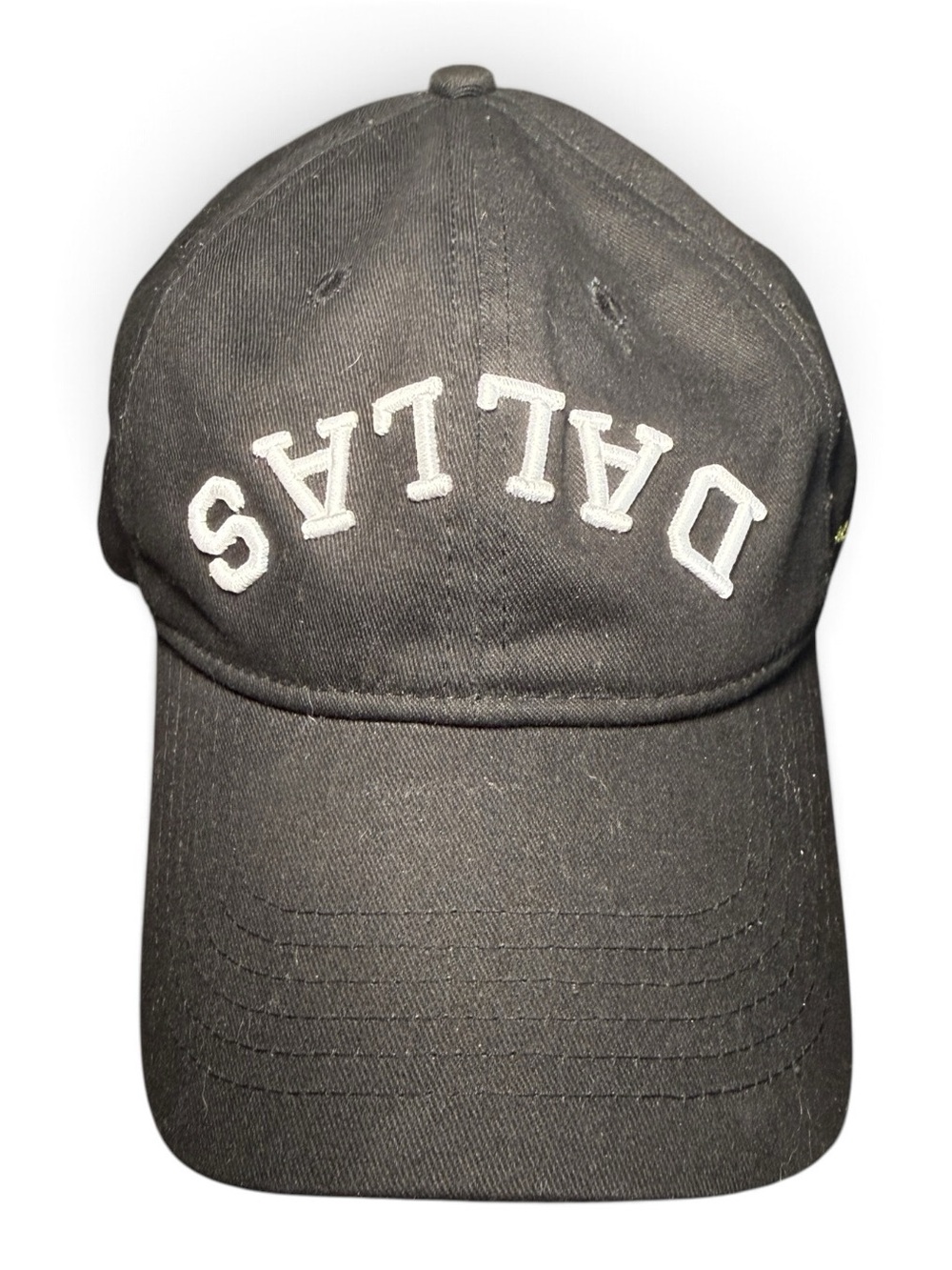 True Brvnd Dallas Black Embroidered Adjustable Baseball Cap Hat